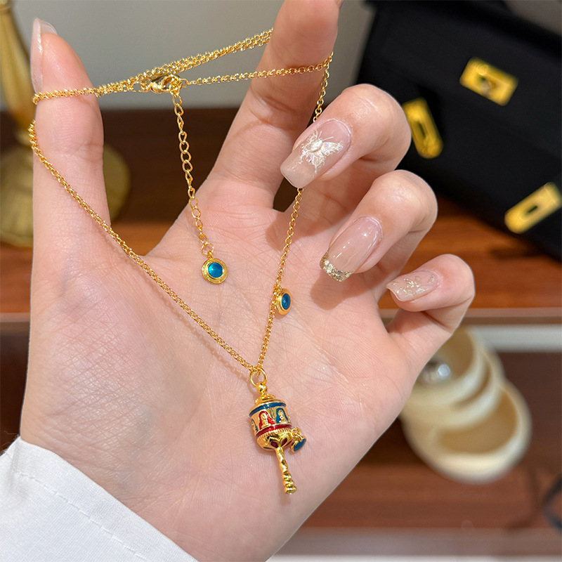 Vintage Fashion Tiktok - Tiktok new Chinese-style colorful droplet enamel
