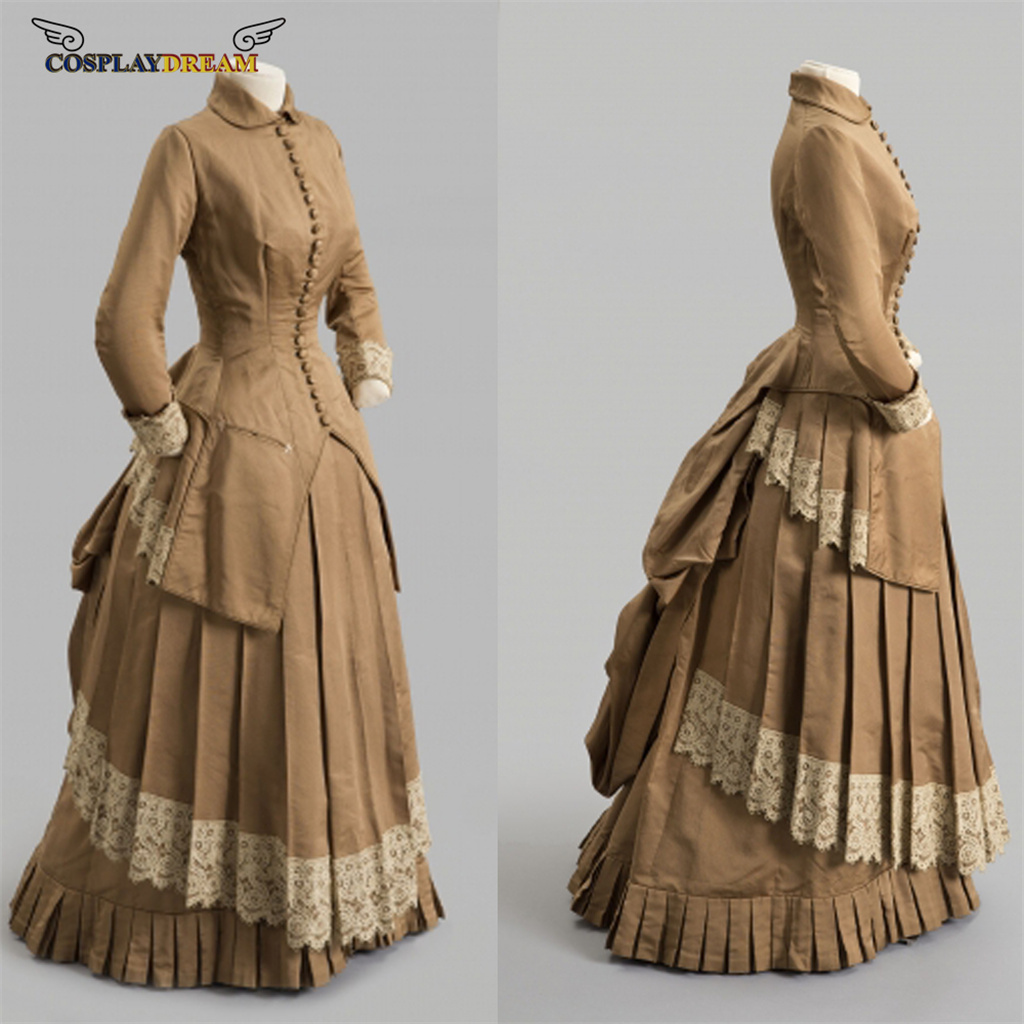 Vintage Fashion Fabrics - 19th Century Fashion dress Victorian bustle