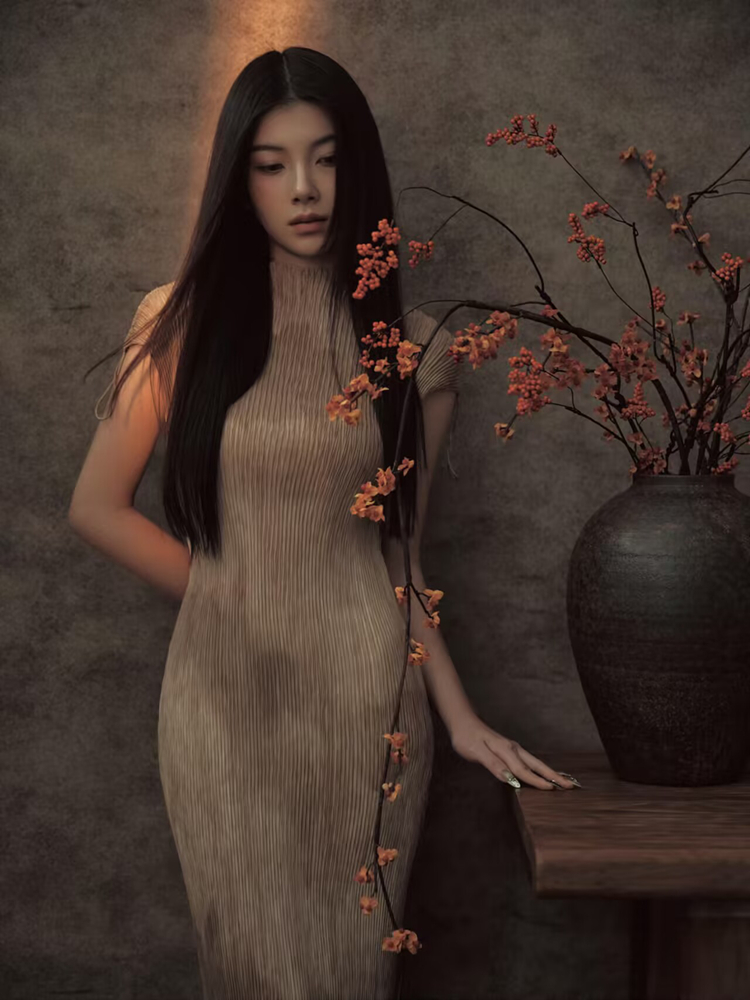 Vintage Fashion Photography - New 2026 Chinese Style Portrait Art