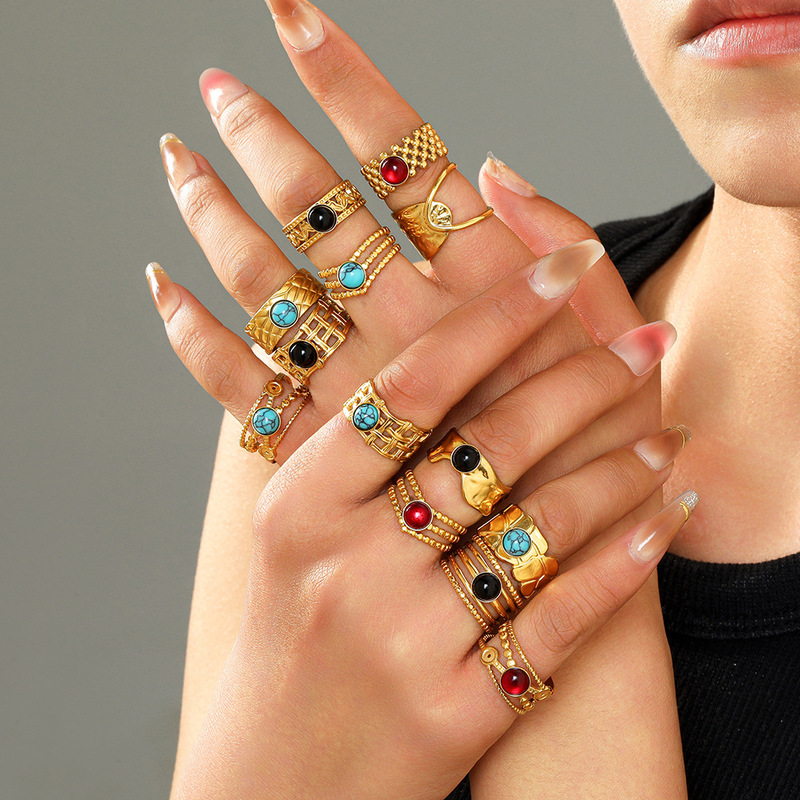Stainless Steel Gold Embossed  - đánh giá và giá Vintage Fashion Tiktok