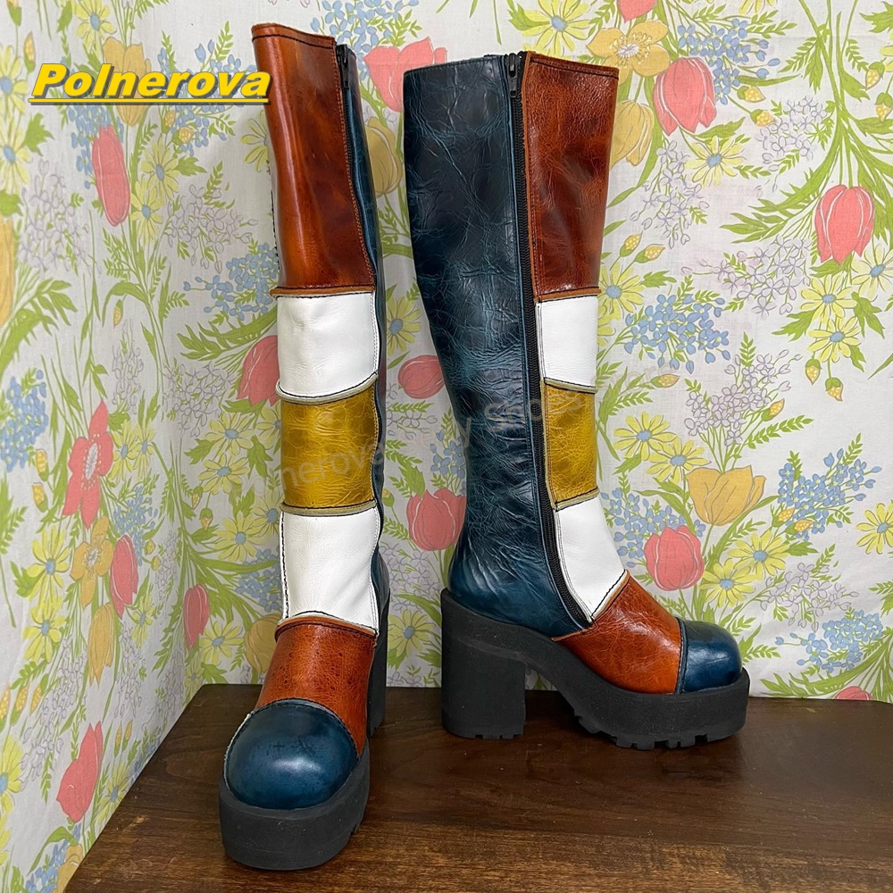 Women Retro Patchwork Leather  - đánh giá và giá Vintage Fashion In 2026