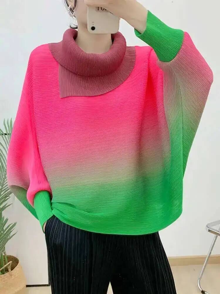 Pleated T-shirt Gradient For W - đánh giá và giá Vintage Fashion Build