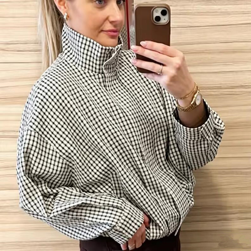 Plaid Bomber Jacket Women Demi - đánh giá và giá Varsity Jacket Wool