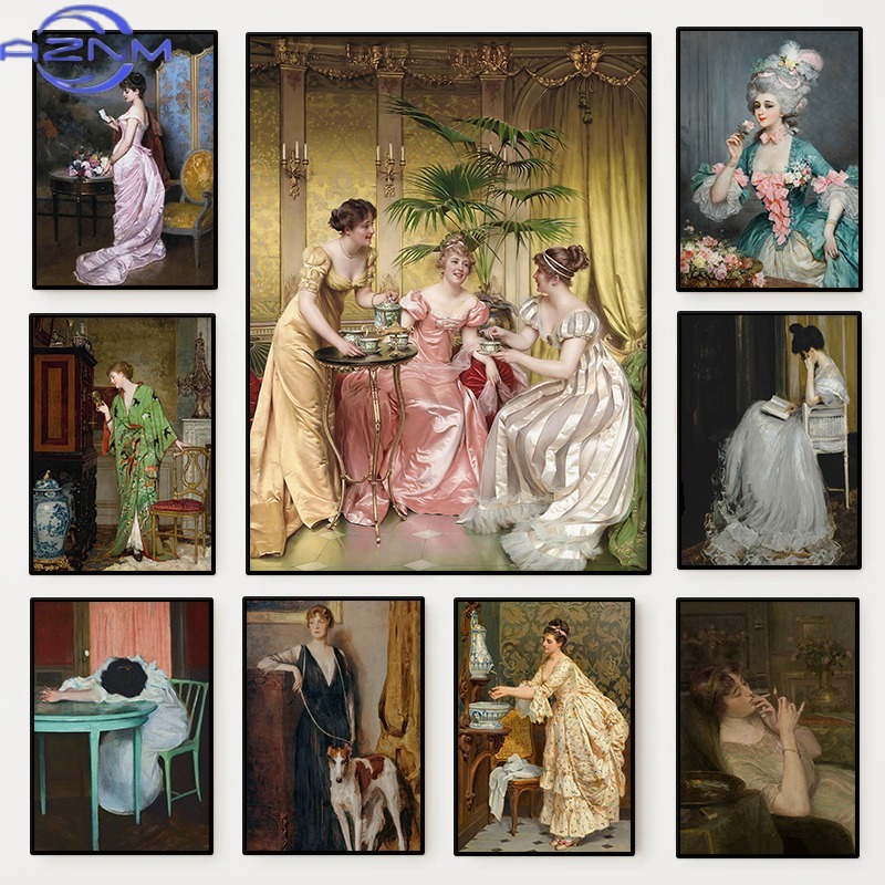 The Renaissance Women Portrait - đánh giá và giá Vintage Fashion Art