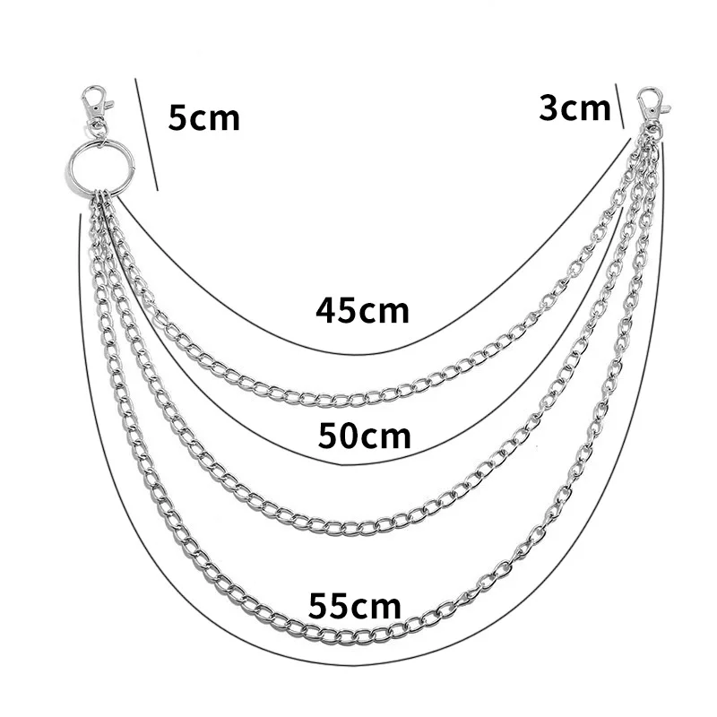 Layer Metal Belt Chain Punk Ho - đánh giá và giá Vintage Fashion Guild