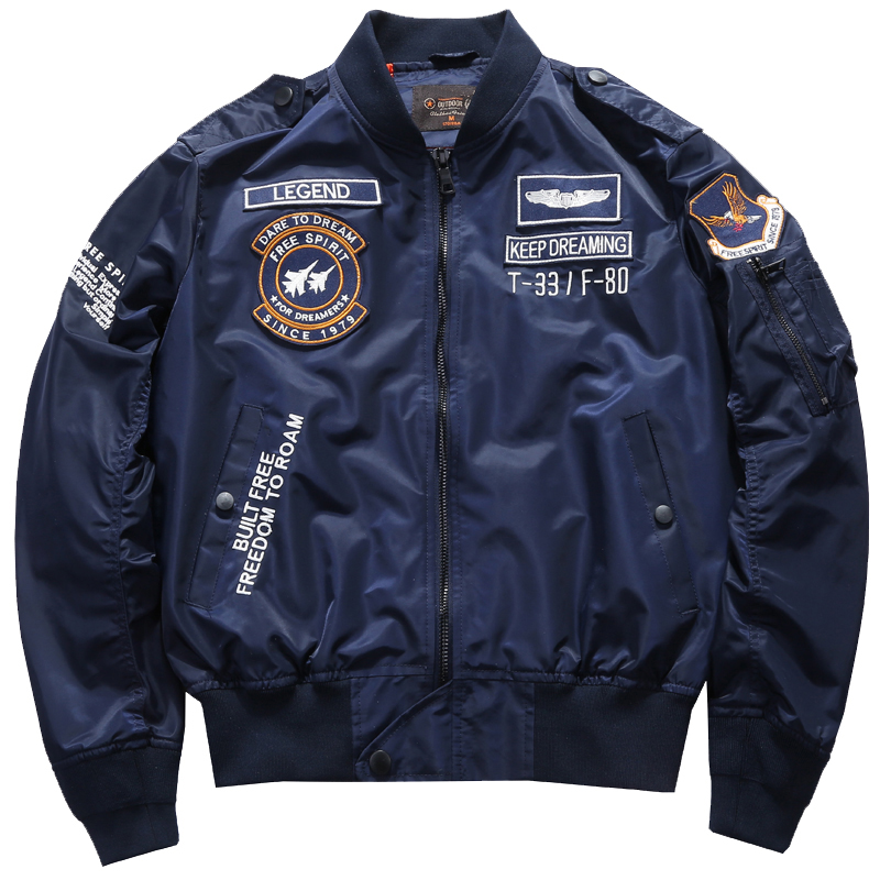 Men's Spring Tactical Army MA- - đánh giá và giá Varsity Jacket Wool