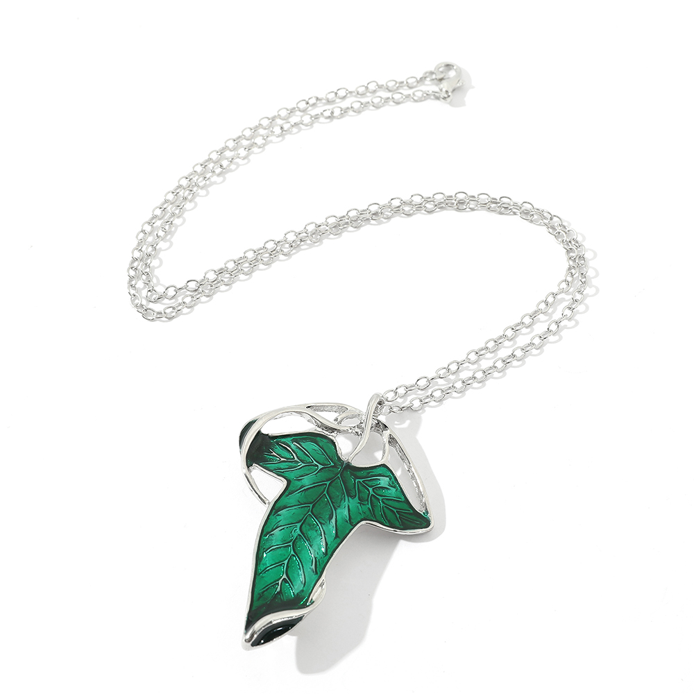 Vintage Green Leaf Pendant Nec - đánh giá và giá Vintage Fashion Guild