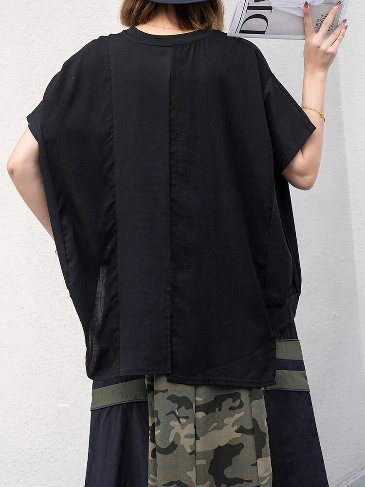 Irregular Women Black Hem Big  - đánh giá và giá Vintage Fashion Build
