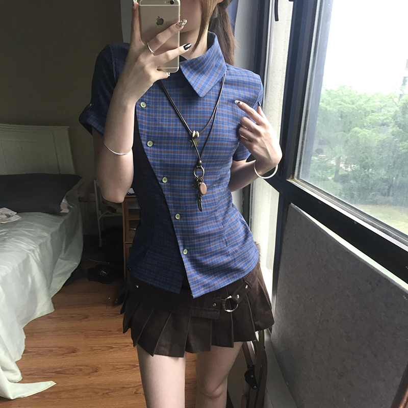 Y2K Vintage Slim Fit Plaid Cro - đánh giá và giá Vintage Fashion Tiktok
