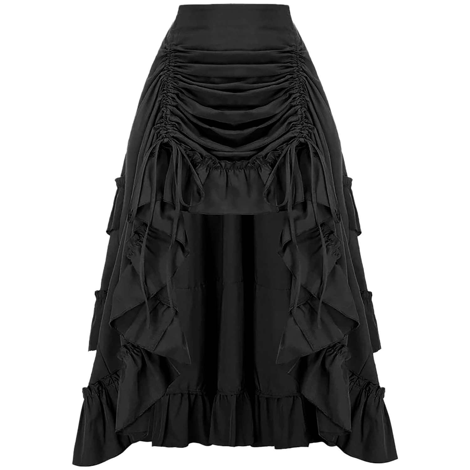 Ruffled High Waisted Long Vict - đánh giá và giá Vintage Fashion Fabrics