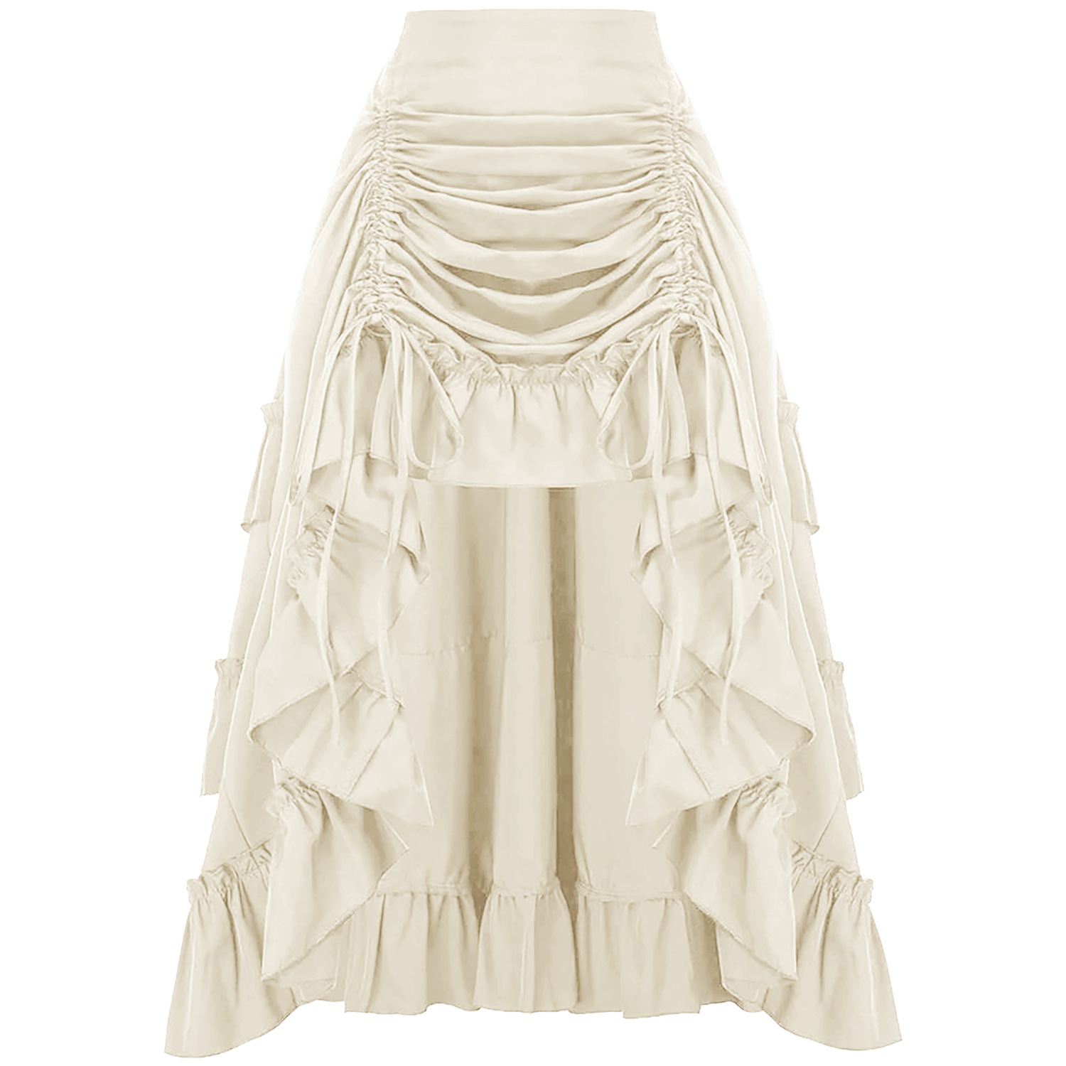 Ruffled High Waisted Long Vict - đánh giá và giá Vintage Fashion Fabrics