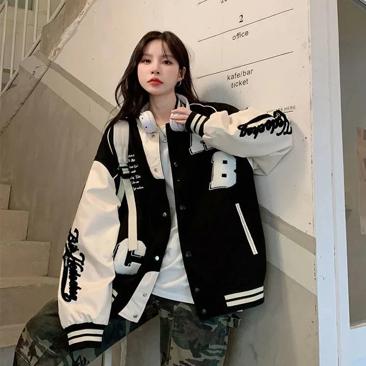 Y2k Lamb Wool Bomber Jacket Fe - đánh giá và giá Varsity Jacket Wool