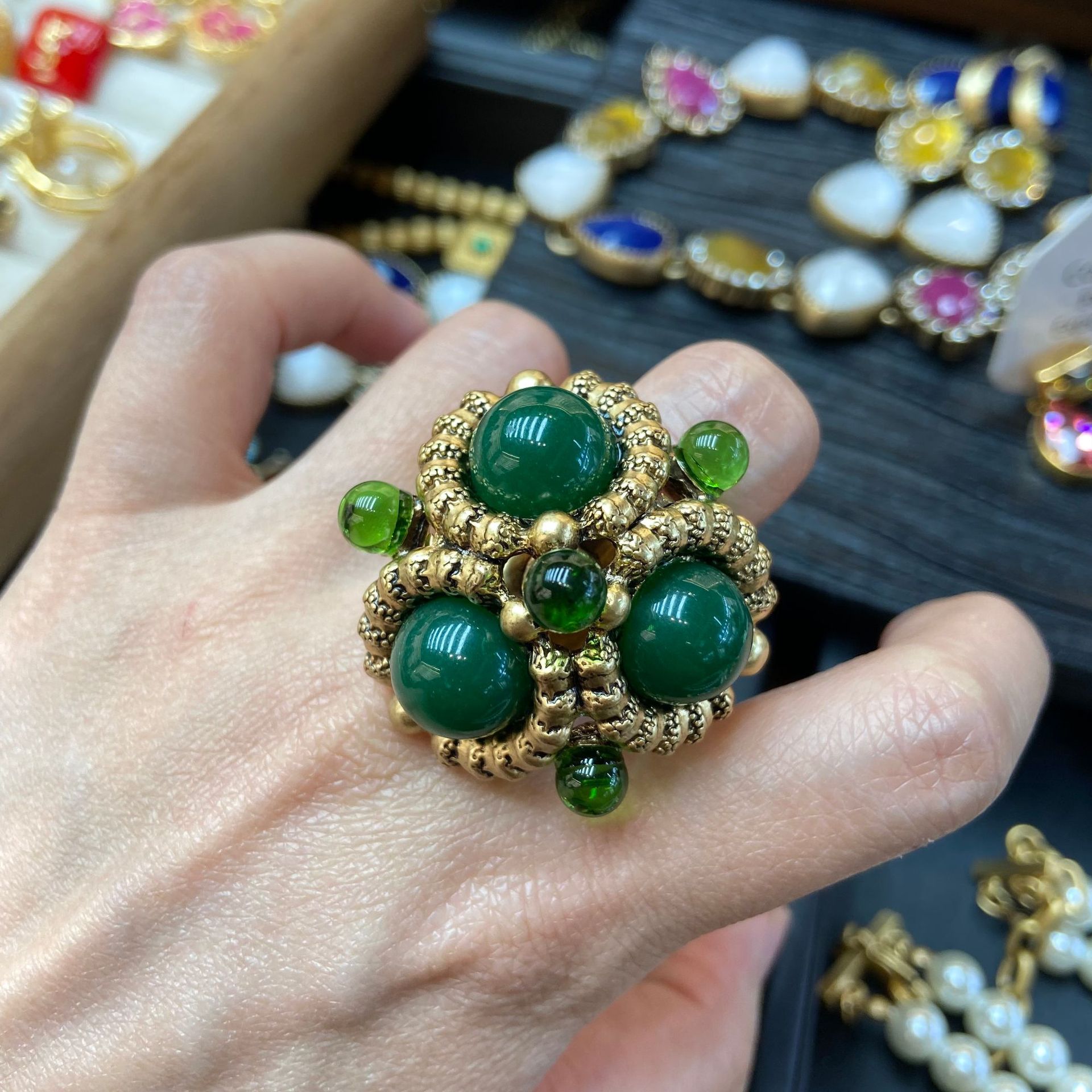 2025 lantern agate earrings on - đánh giá và giá Vintage Fashion Tiktok