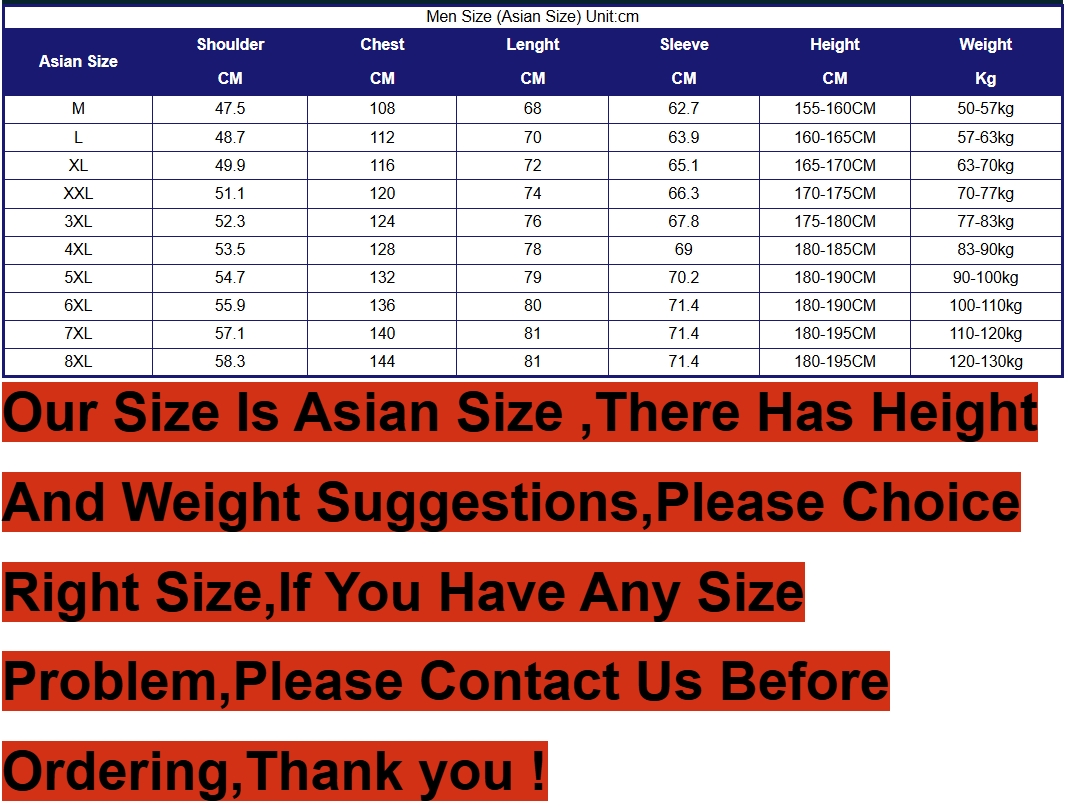 Plus Size 7XL 8XL Men Parkas T - đánh giá và giá Varsity Jacket Wool