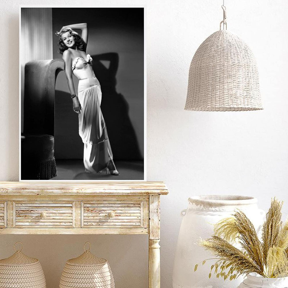 Rita Hayworth Poster,Black and - đánh giá và giá Vintage Fashion Photography