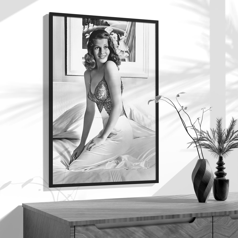 Rita Hayworth Poster,Black and - đánh giá và giá Vintage Fashion Photography