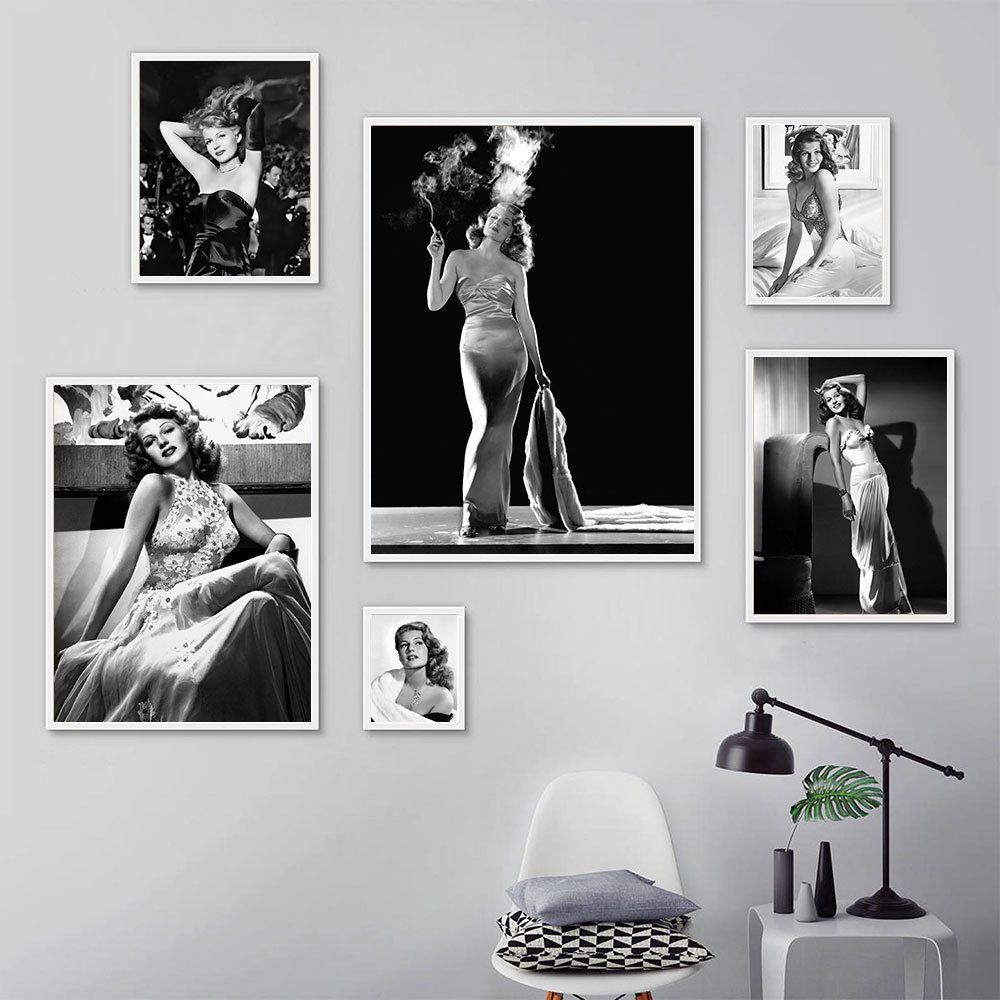 Rita Hayworth Poster,Black and - đánh giá và giá Vintage Fashion Photography